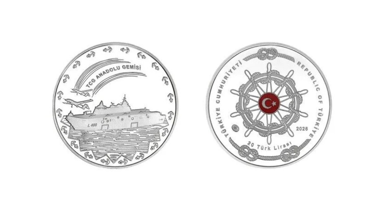 Darphane, TCG Anadolu için 3 bin adet hatıra parası bastı