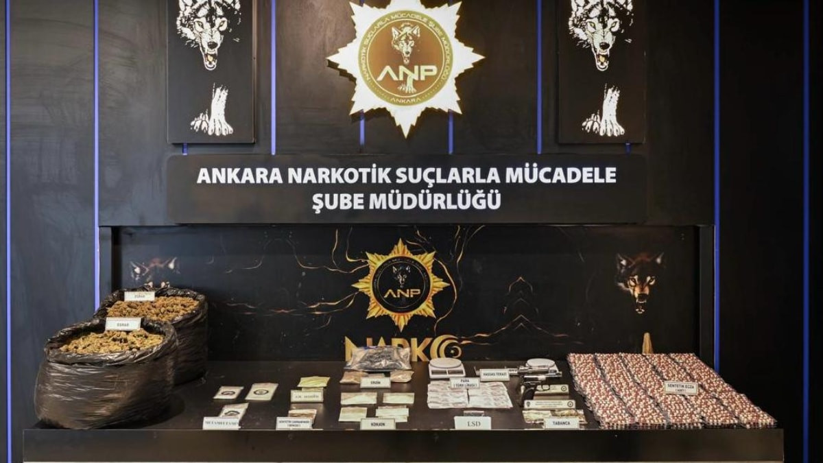 Ankara’da narkotik operasyonları: 43 tutuklama