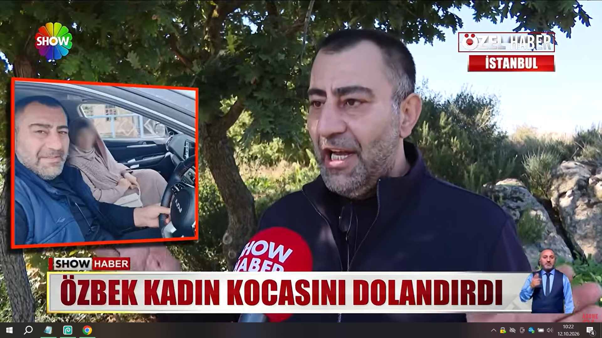 Özbek kadın, kocasını dolandırdı