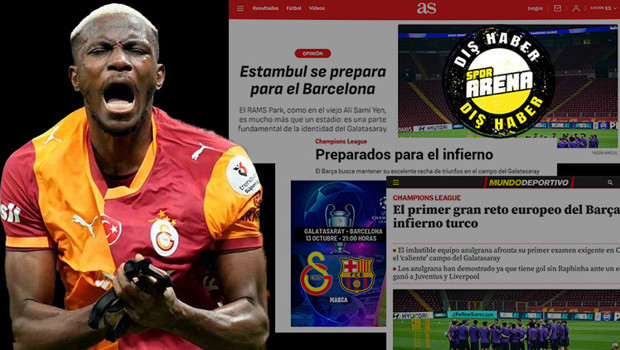 Barcelona maçı öncesi İspanya'da gündem Galatasaray! 'Cehenneme hazır mısınız? Barça'nın ilk büyük Avrupa mücadelesi'